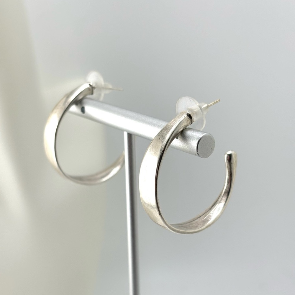 Handmade Pewter Hoop Earrings
